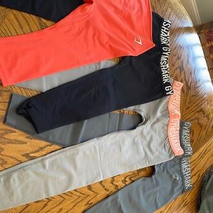 Gymshark athletic leggings (4 pairs)